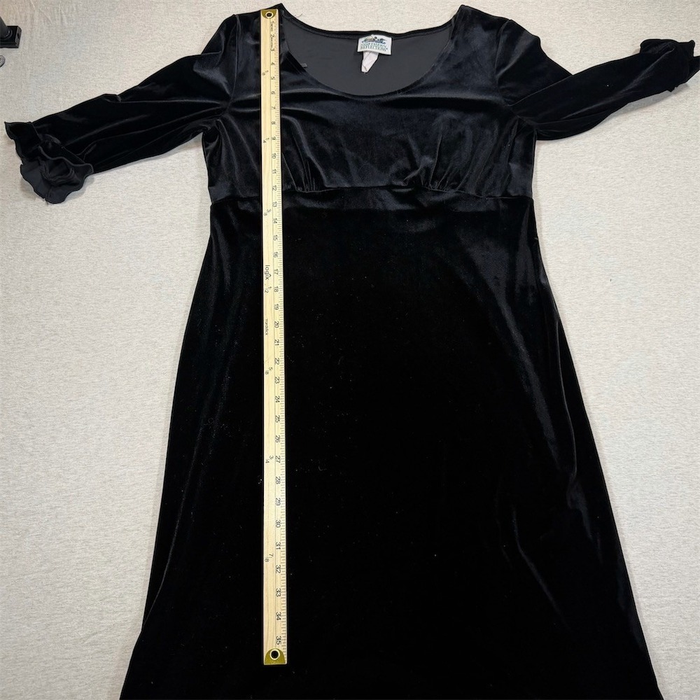 Northern Reflections Dress Womens Size 16 Black Fit & Flare Midi Scoop - Picture 6 of 10
